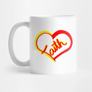 Faith in the Shape of a Heart Mug